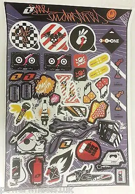 ST062 STICKER KIT ONE INDUSTRIES STICKERS  FOR PIT / DIRT / MINI QUAD BIKES