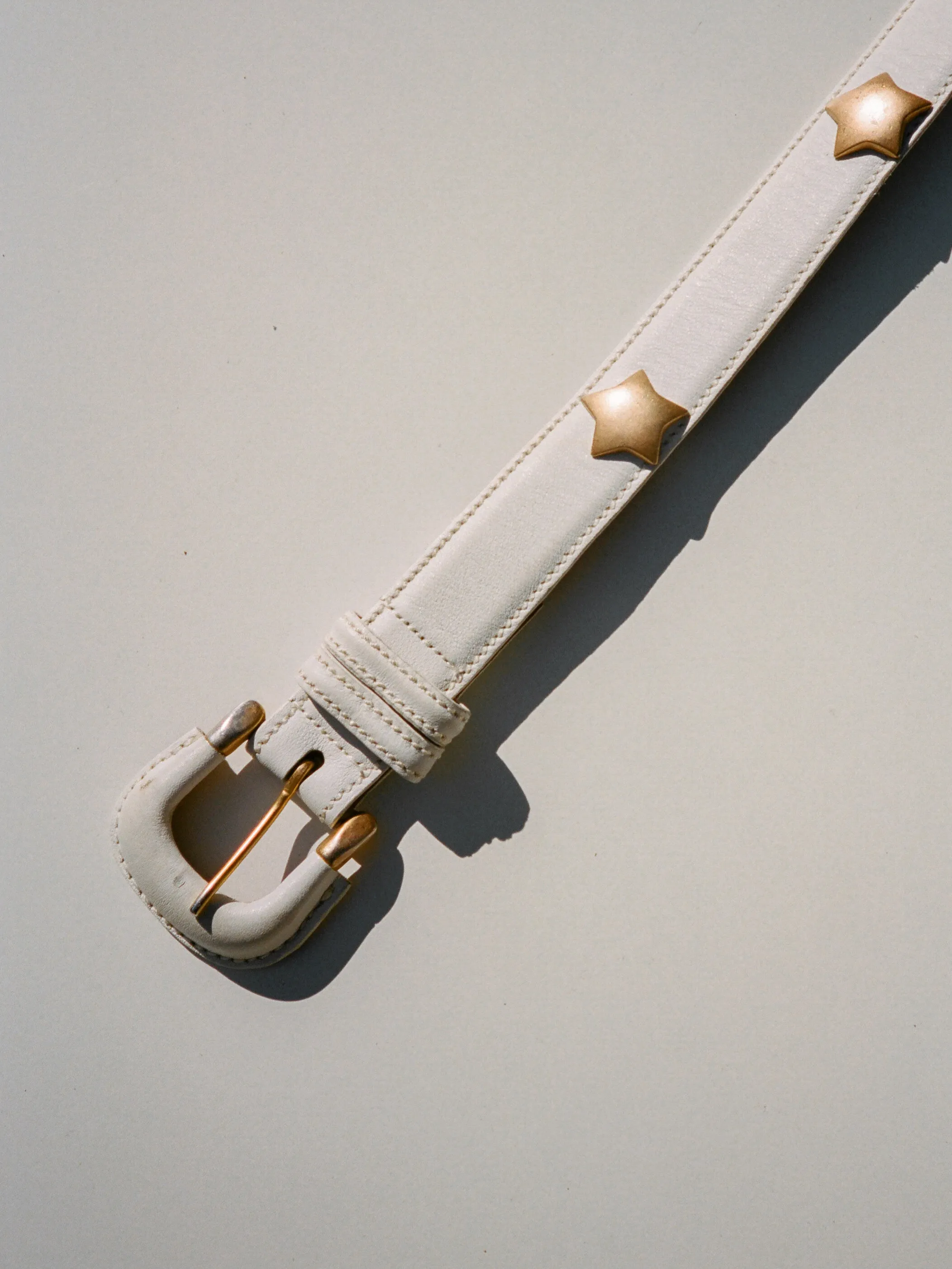 Star Studded Leather Belt