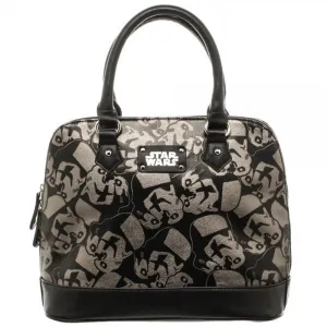 Star Wars Stormtrooper Dome Satchel w/ Metal Charm Hand Bag Purse