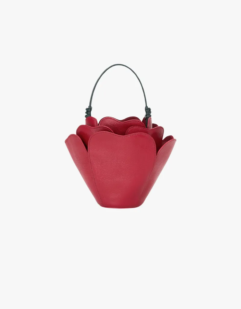 Staud Juliet Handbag in Rouge