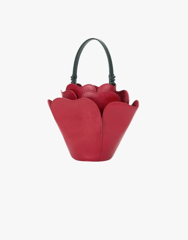 Staud Juliet Handbag in Rouge