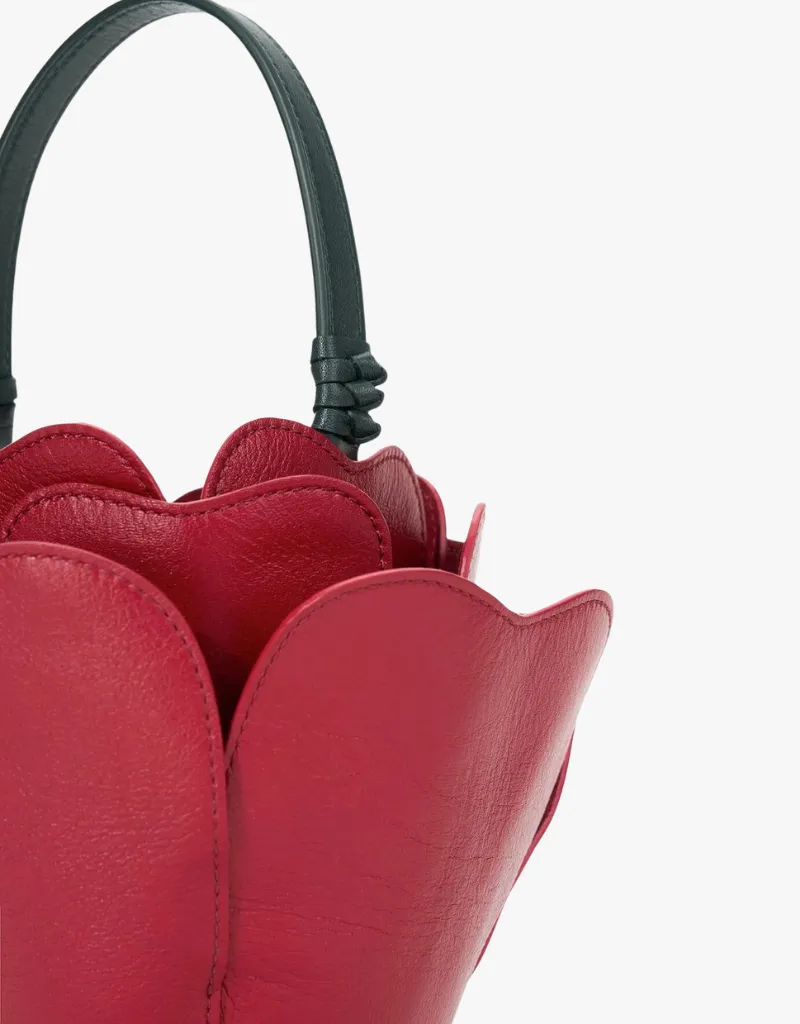 Staud Juliet Handbag in Rouge
