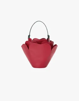 Staud Juliet Handbag in Rouge