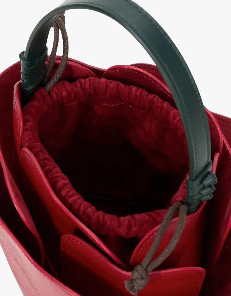 Staud Juliet Handbag in Rouge