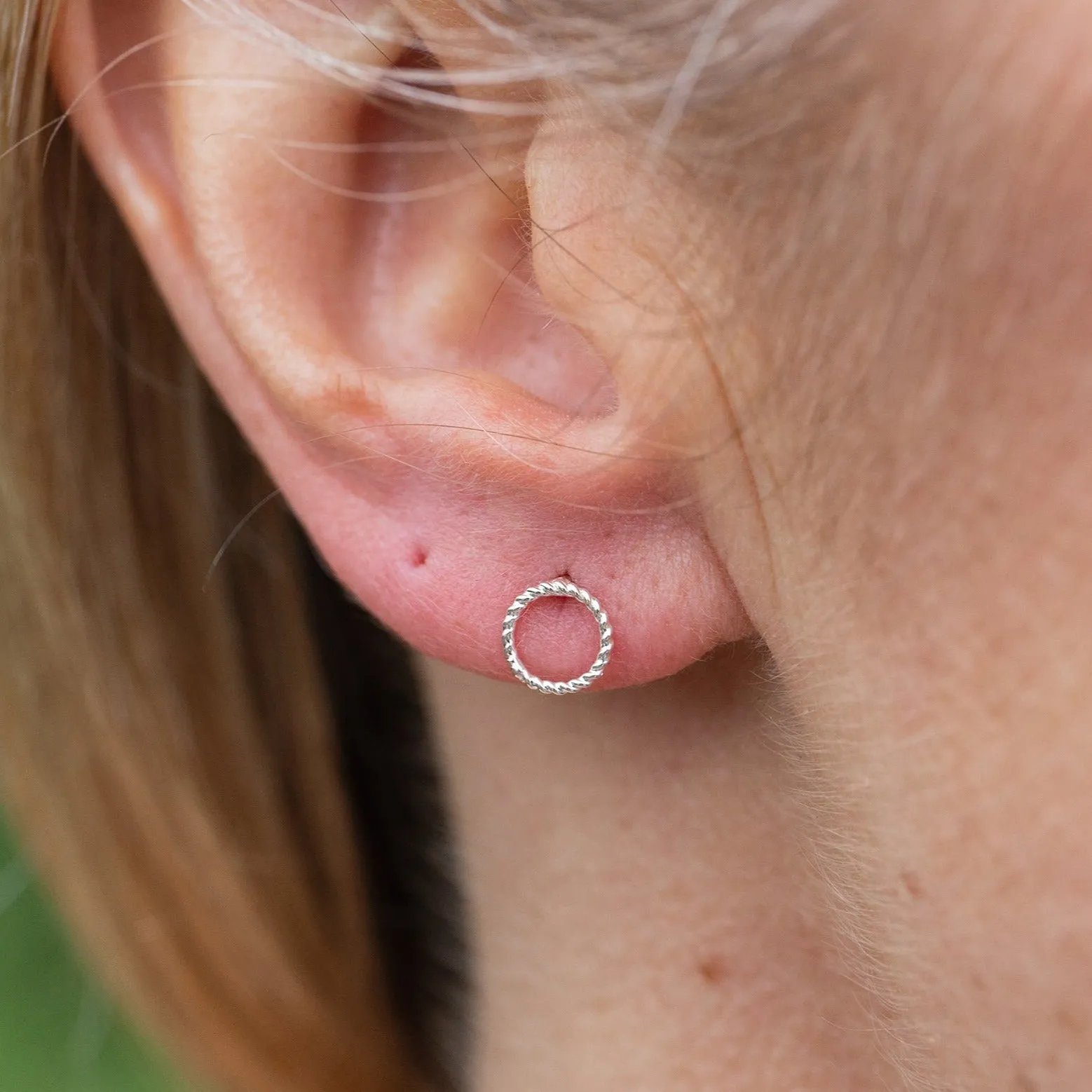 Sterling Silver Mini Studs Twisty