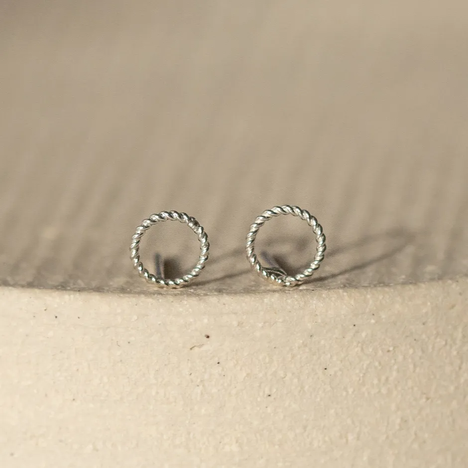 Sterling Silver Mini Studs Twisty