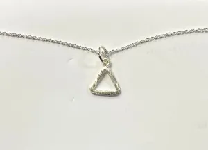 Sterling Silver Triangle Necklace