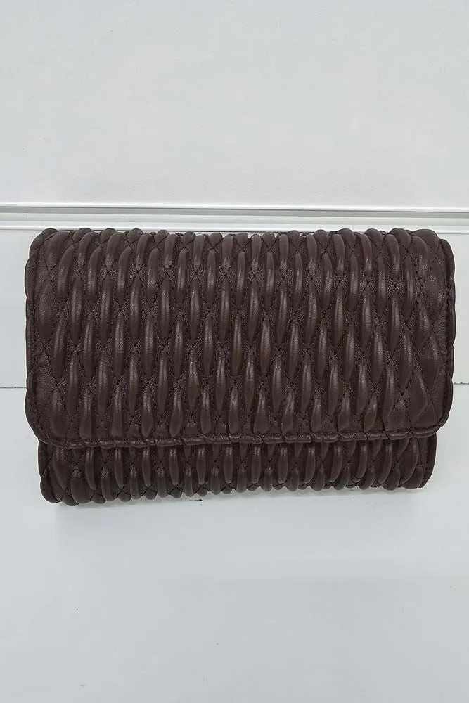 Stripe Quilted Hand Bag