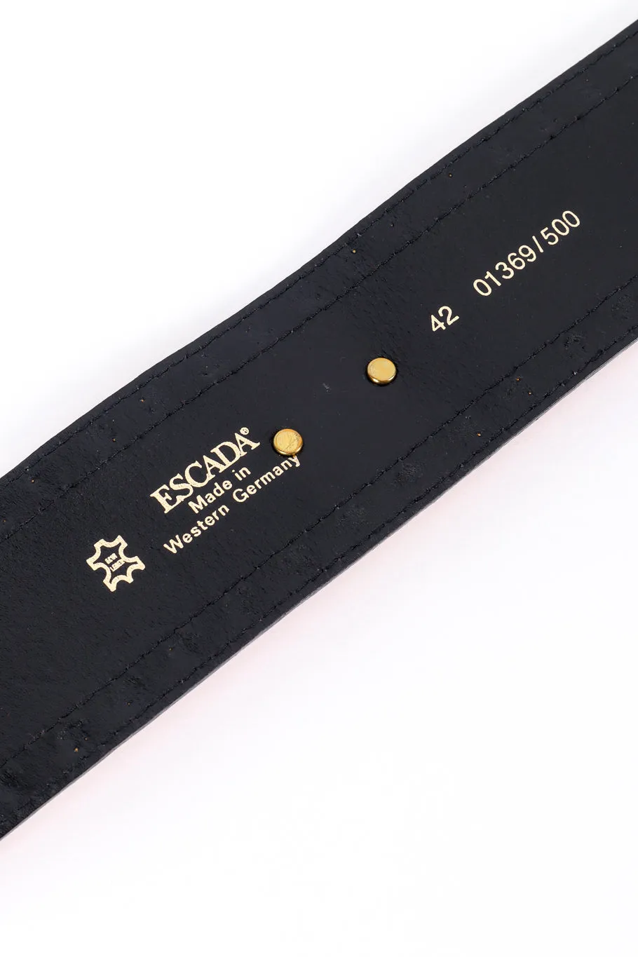 Studded Charm Leather Belt