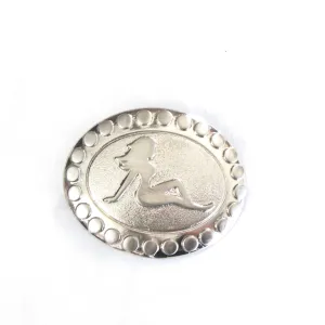 Studded Mud Flap Girl Buckle