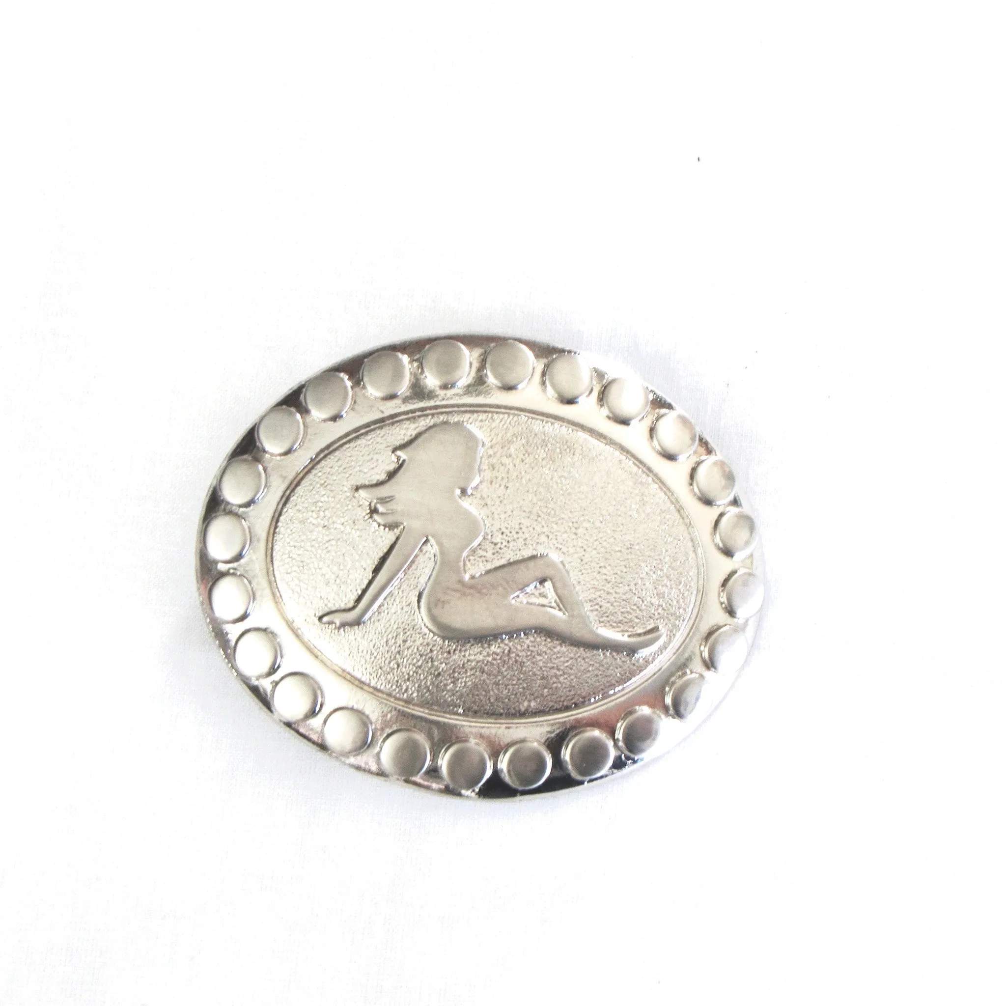 Studded Mud Flap Girl Buckle