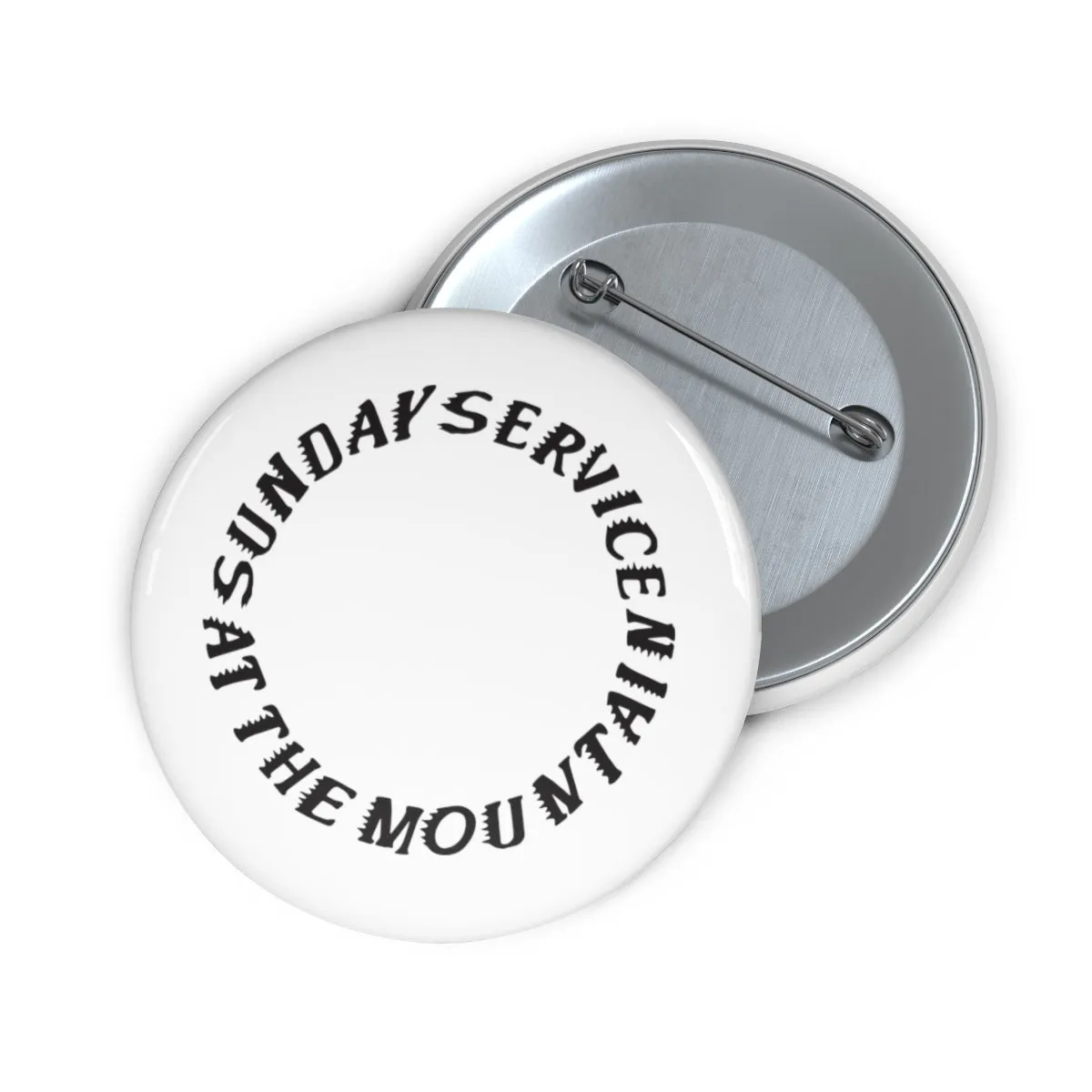 Sunday Service at the Mountain Kanye West inspired Pin Buttons