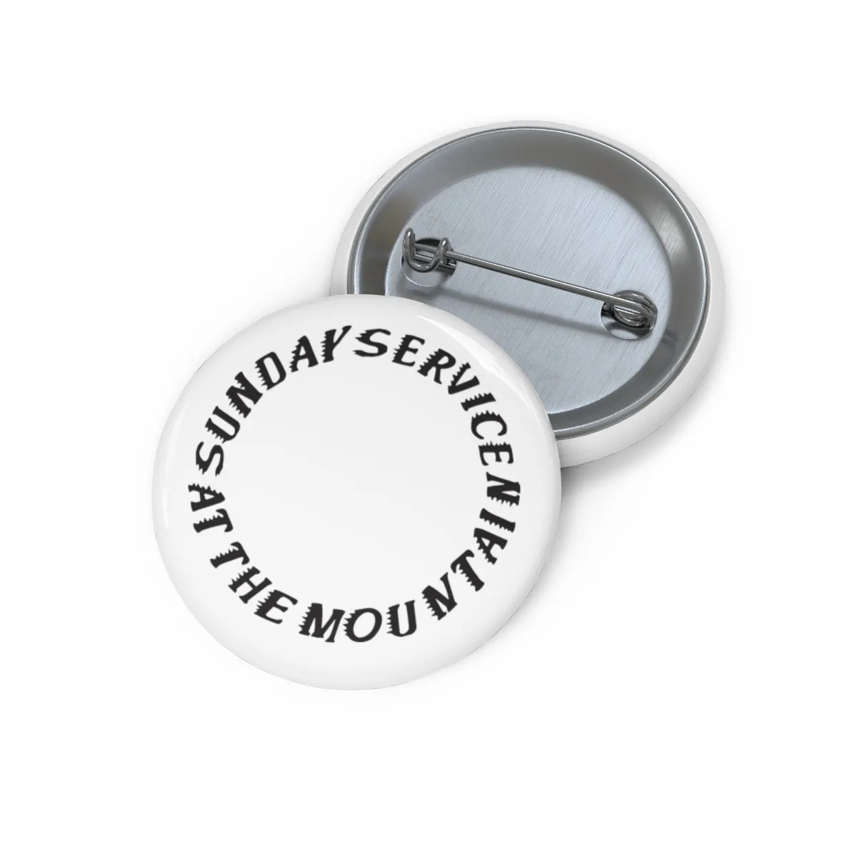 Sunday Service at the Mountain Kanye West inspired Pin Buttons