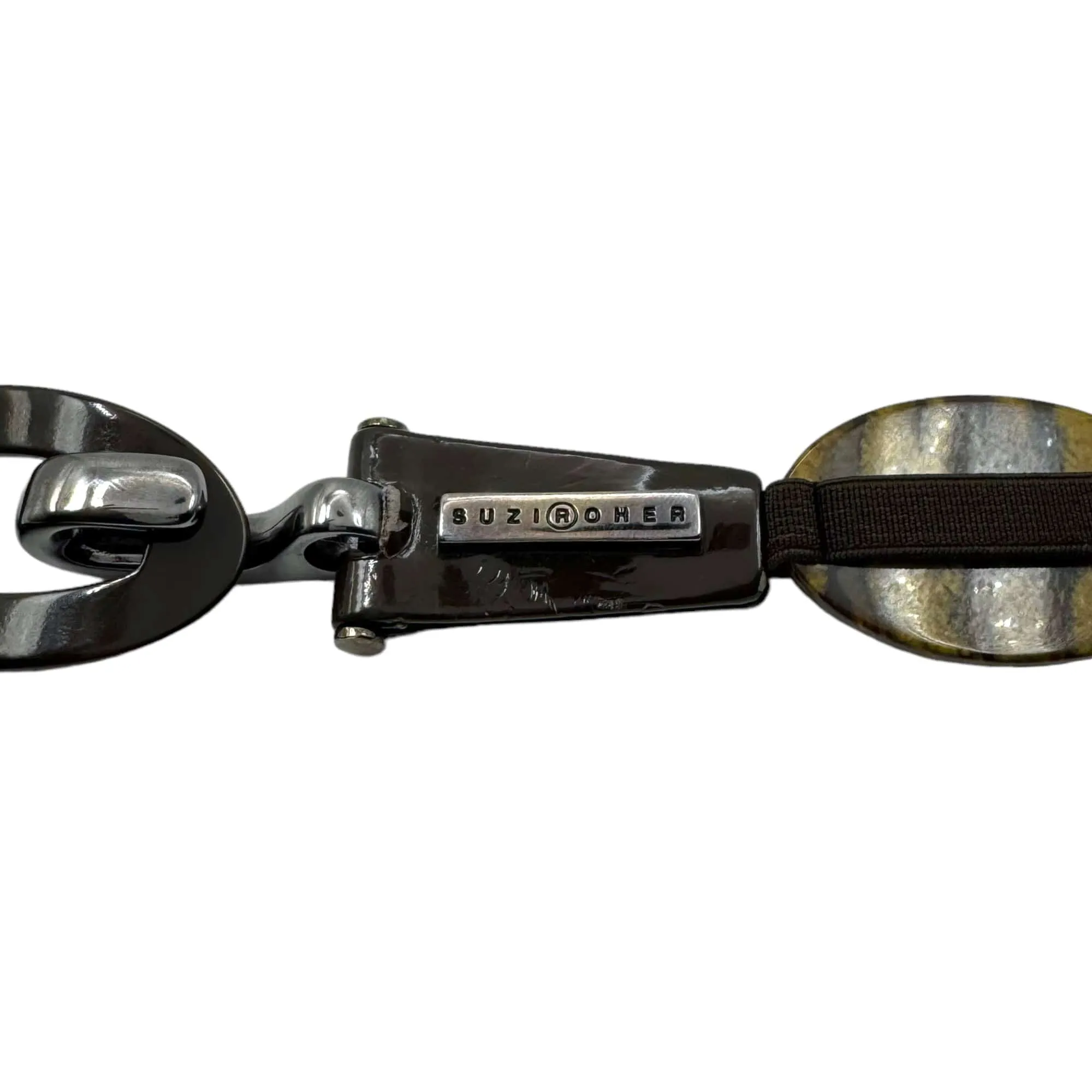 SUZI ROHER Stretch Tortoise Belt - Brown
