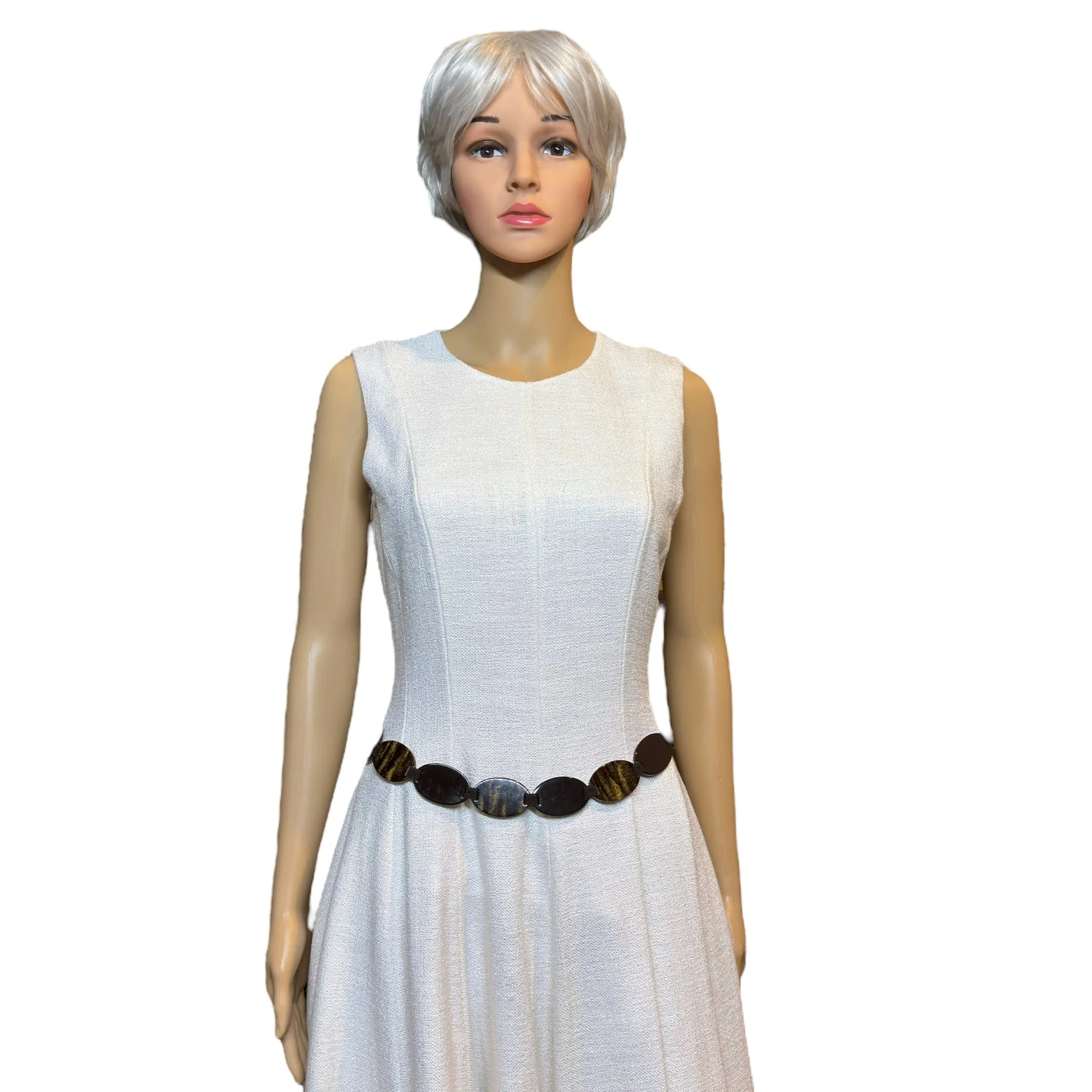 SUZI ROHER Stretch Tortoise Belt - Brown