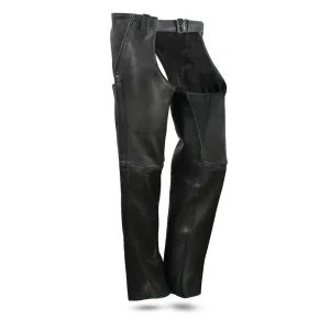 SWANK Motorcycle Platinum Leather Chaps