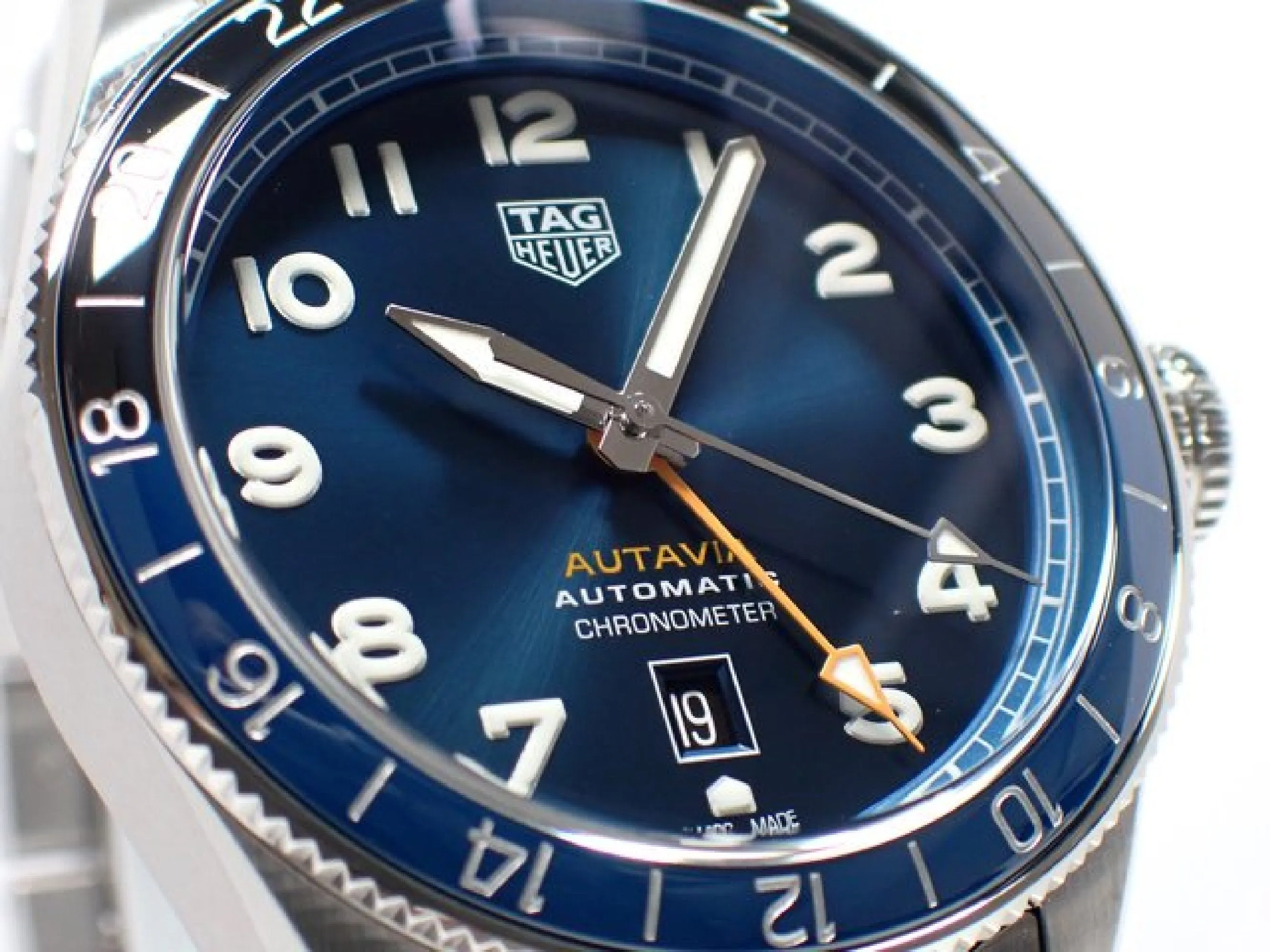 TAG HEUER Autavia 60 Anniversary Anniversary GMT '22  leather belt Mens 181126464