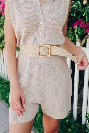 Tahiti Bamboo Belt - Khaki