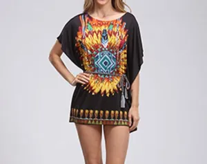 Talisman Dolman Mini Dress w/belt