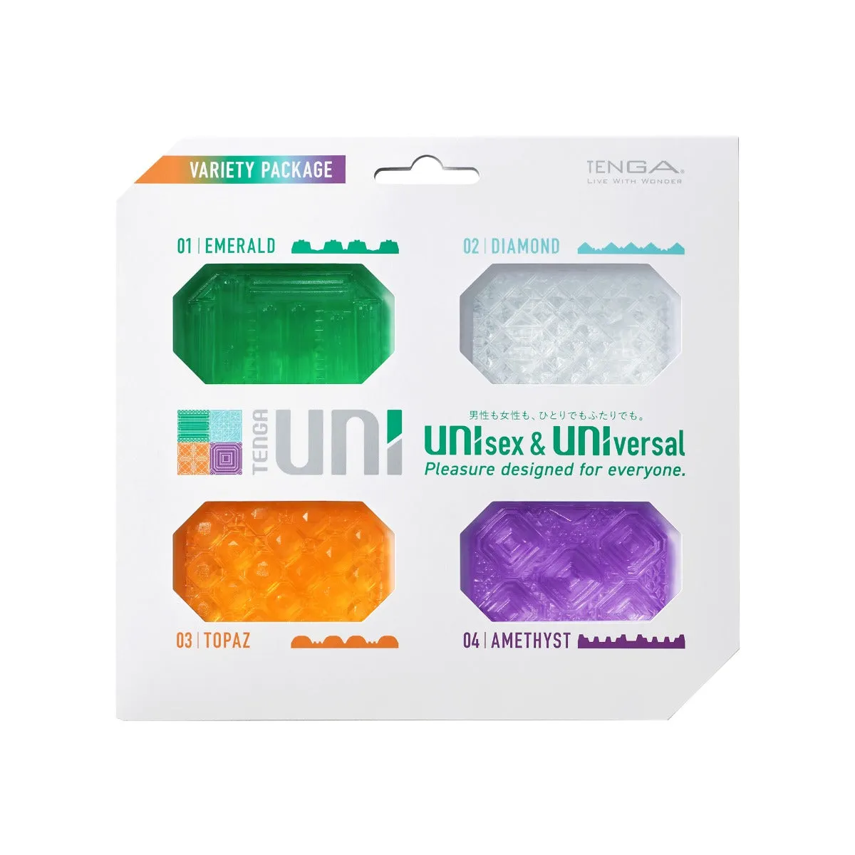 Tenga - Uni 1-4 - Unisex Stroker Variety Pack - 4 stuks - Multicolour