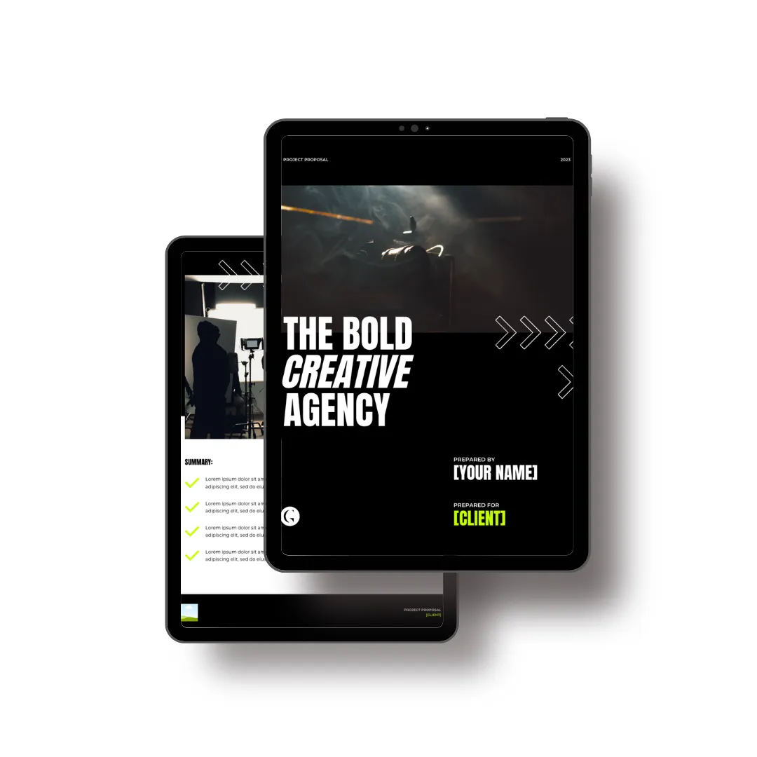 The Bold Agency Proposal Template