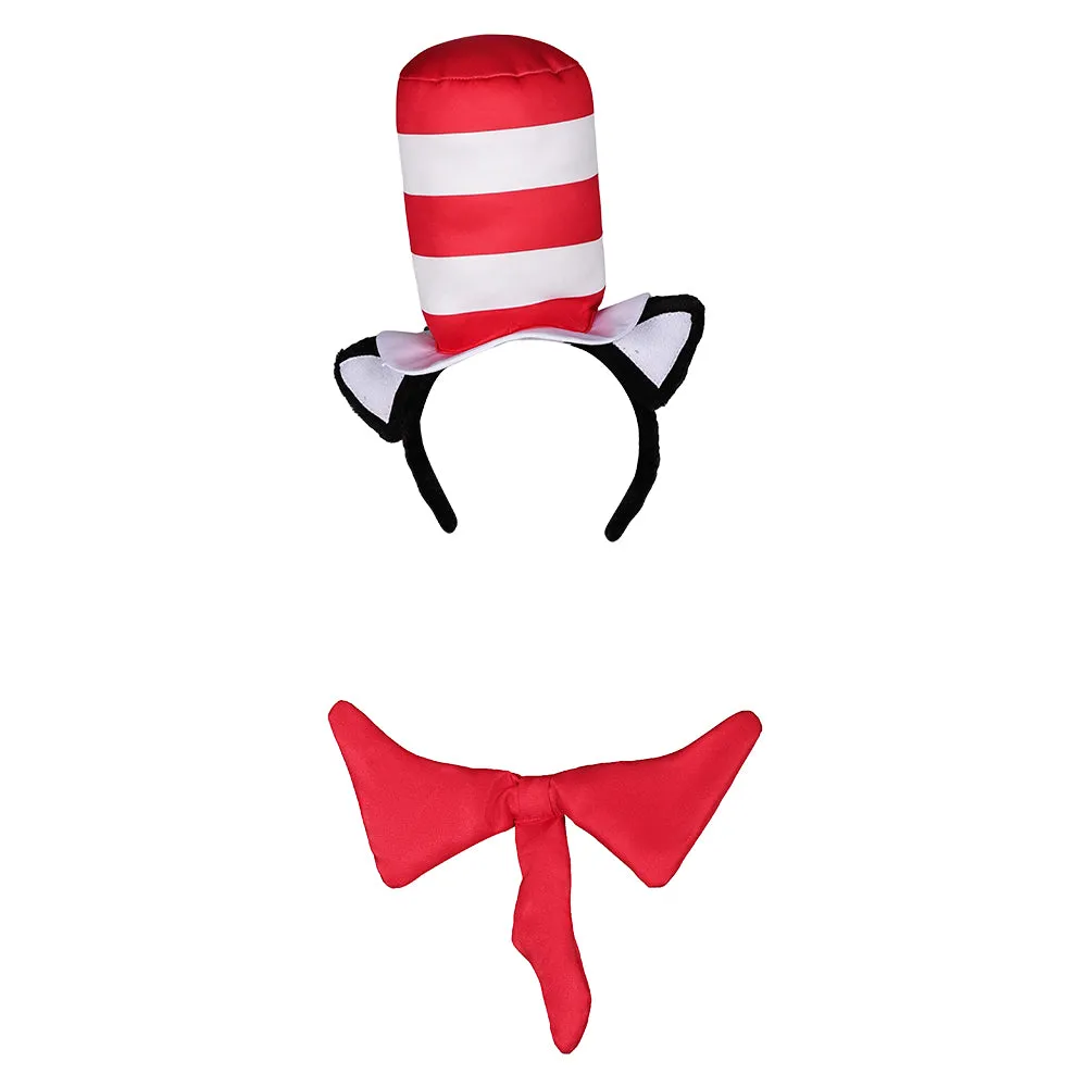 The Cat In The Hat Sean Cosplay Hat Cap Halloween Carnival Costume Accessories