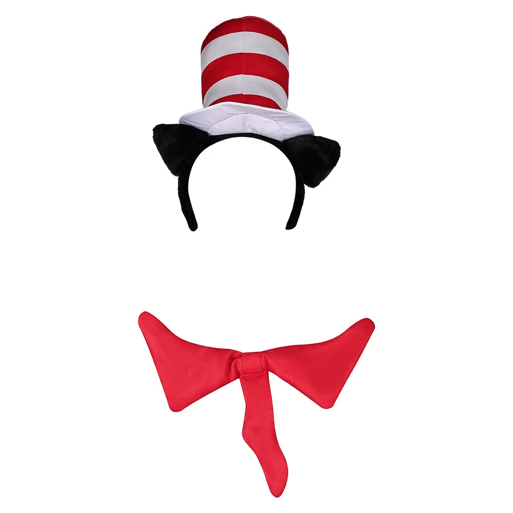 The Cat In The Hat Sean Cosplay Hat Cap Halloween Carnival Costume Accessories