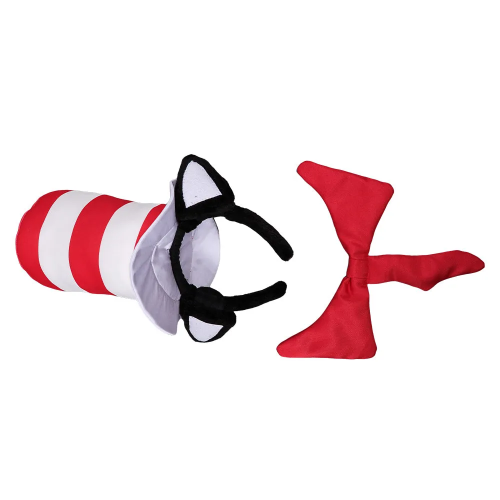 The Cat In The Hat Sean Cosplay Hat Cap Halloween Carnival Costume Accessories
