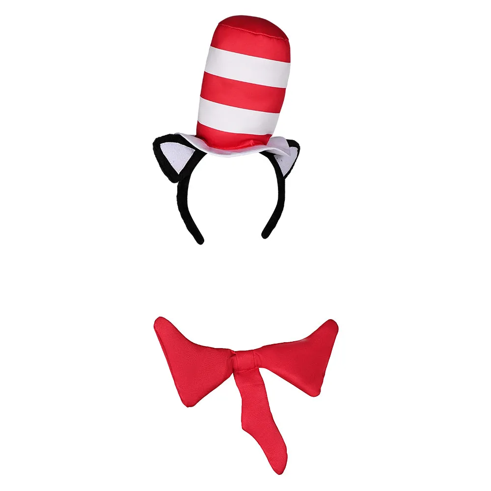 The Cat In The Hat Sean Cosplay Hat Cap Halloween Carnival Costume Accessories