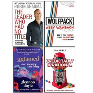 The Leader ,WOLFPACK,Untamed,Predictably Irrational 4 Books Collection Set