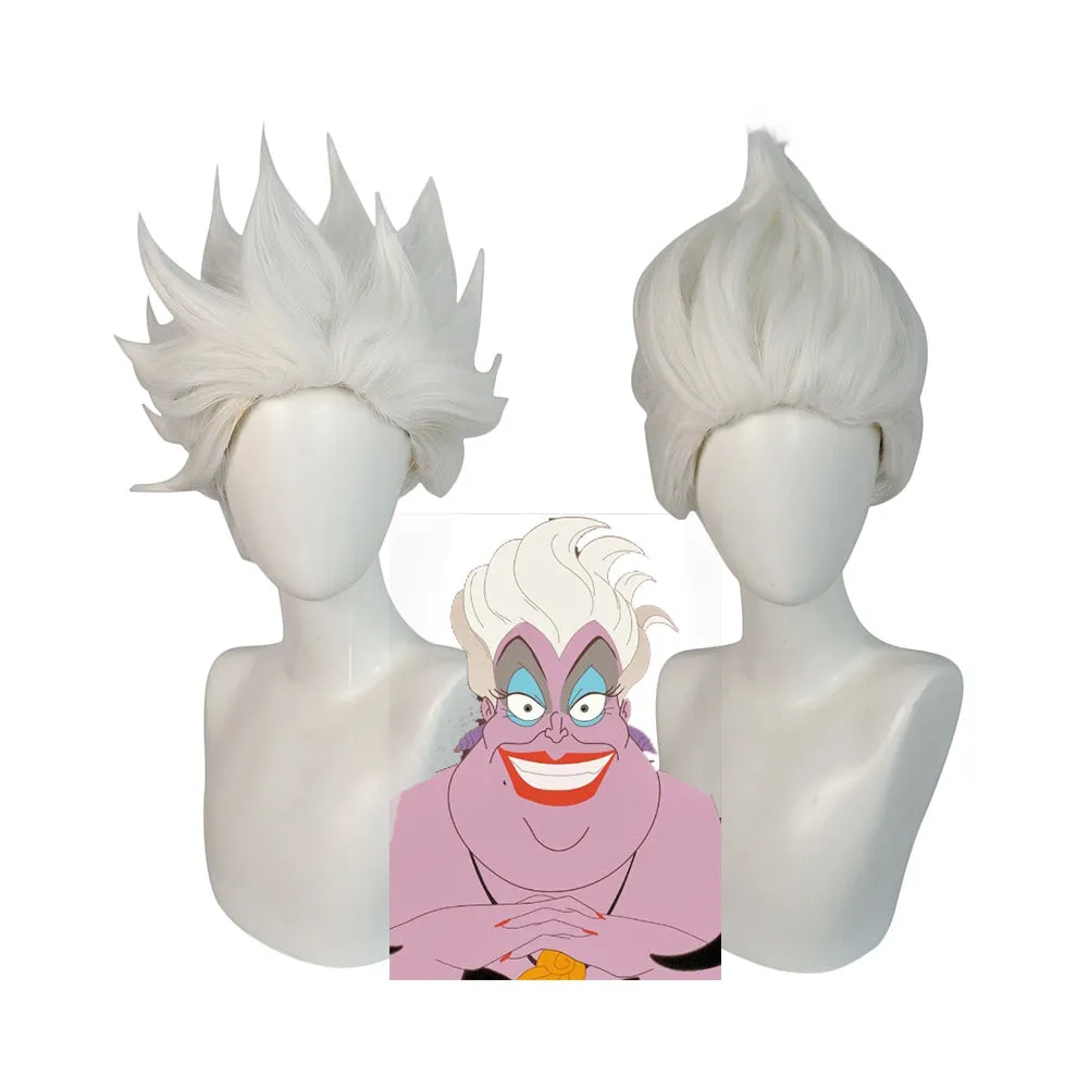 The Little Mermaid Ursula Cosplay White Wig Carnival Halloween Props