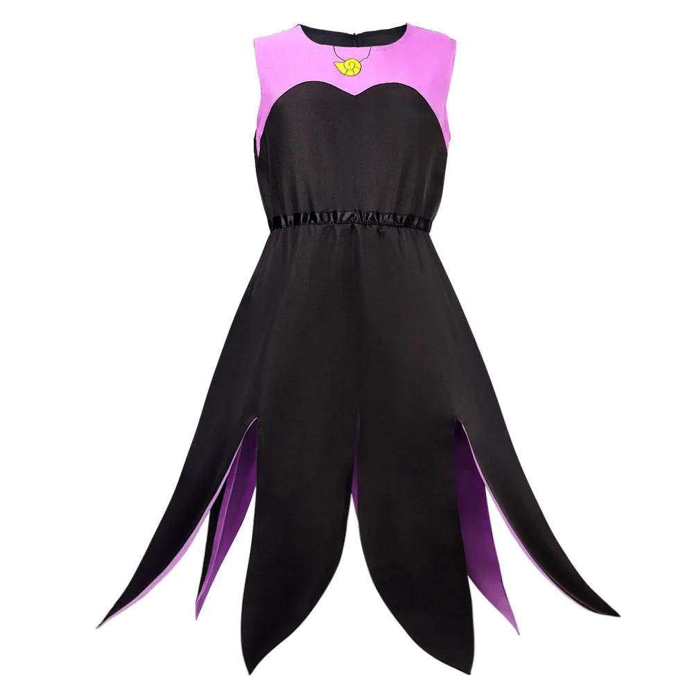 The Little Mermaid Ursula Kids Children Girls Cosplay Costume Outfits Halloween Carnival