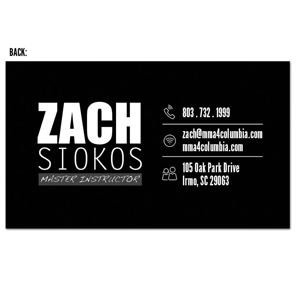 The Martial Arts Business Card 01
