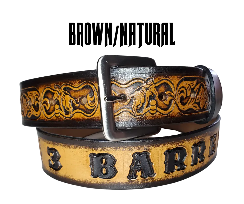 The "Barrel Racer" Leather Belt