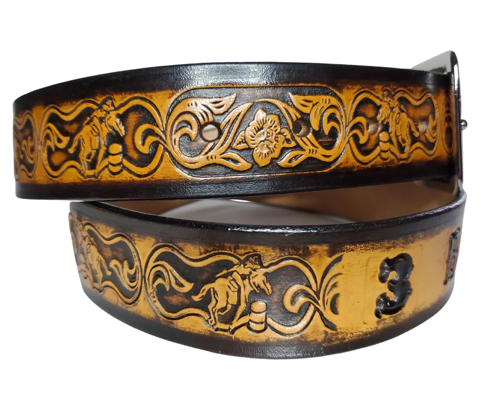 The "Barrel Racer" Leather Belt