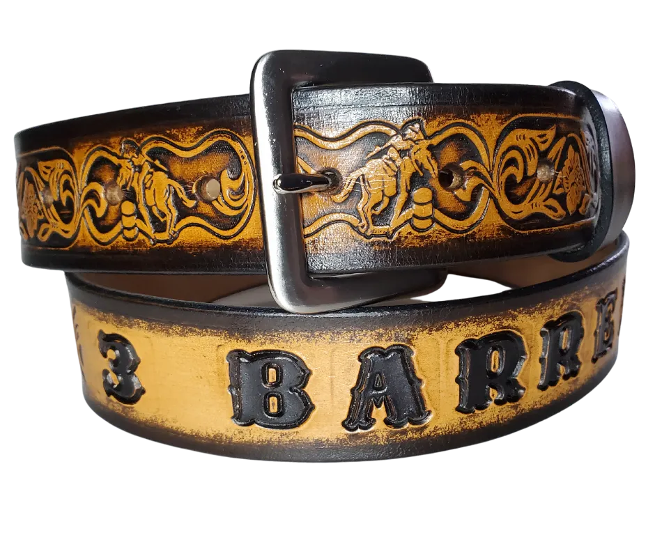 The "Barrel Racer" Leather Belt