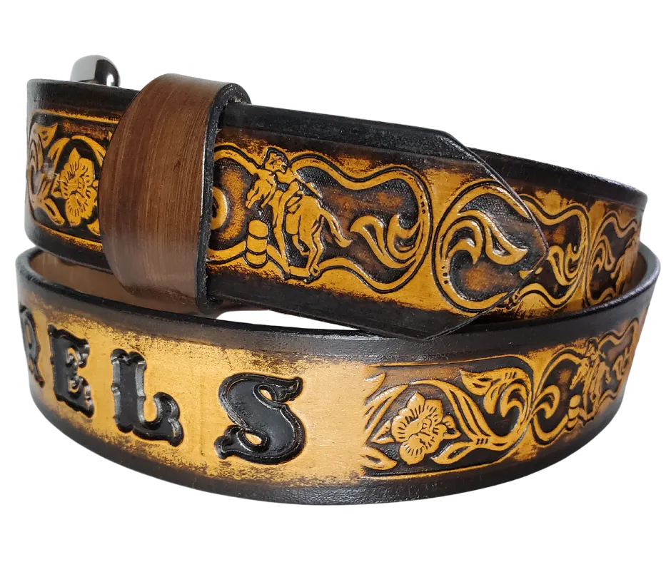 The "Barrel Racer" Leather Belt