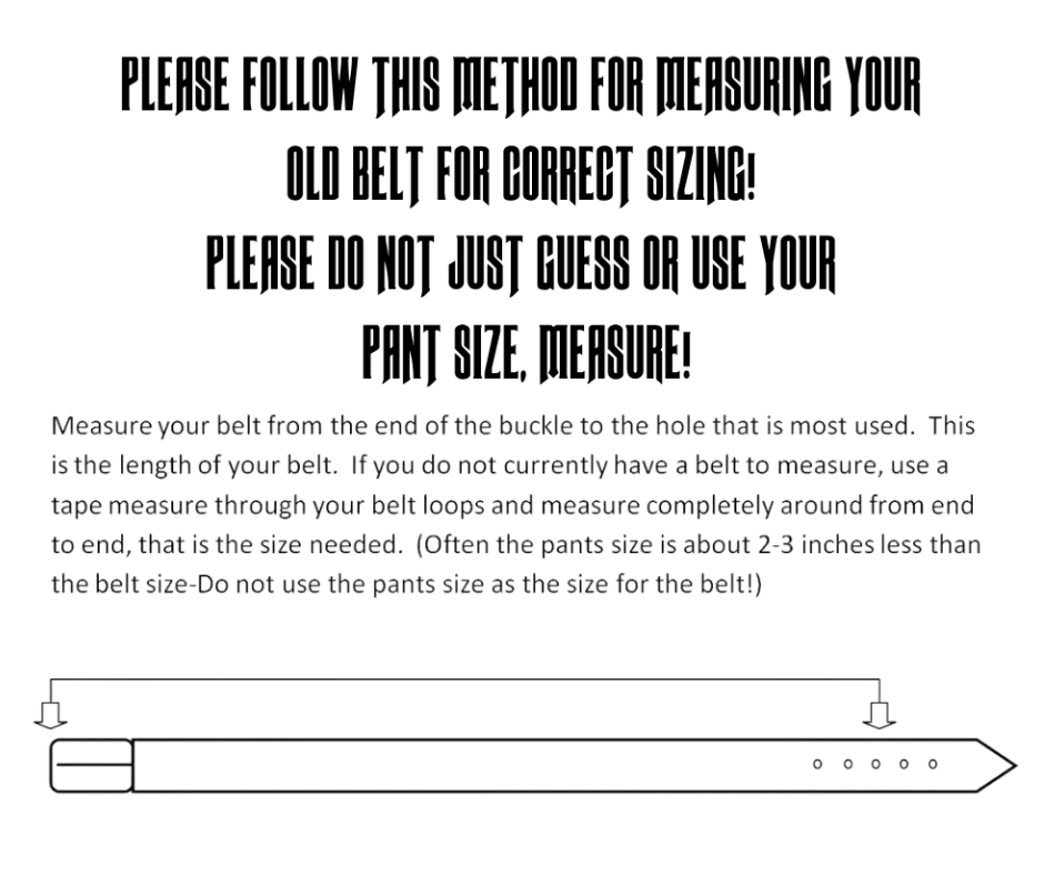 The "Buffalo Trails" Name Belt