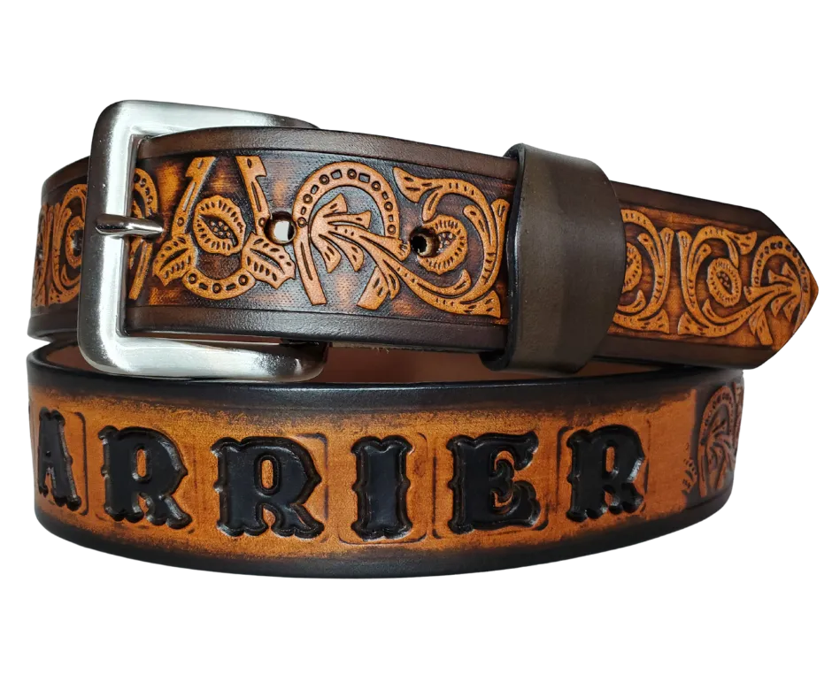 The "Lucky Horseshoe" Leather Belt