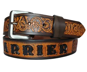 The "Lucky Horseshoe" Leather Belt