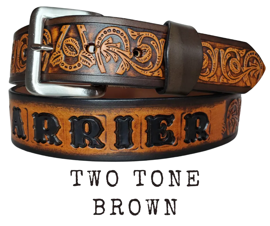 The "Lucky Horseshoe" Leather Belt