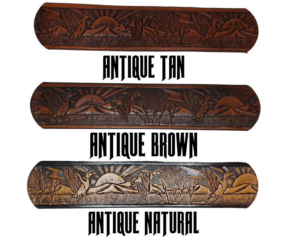 The "MALLARD" Name Leather Belt