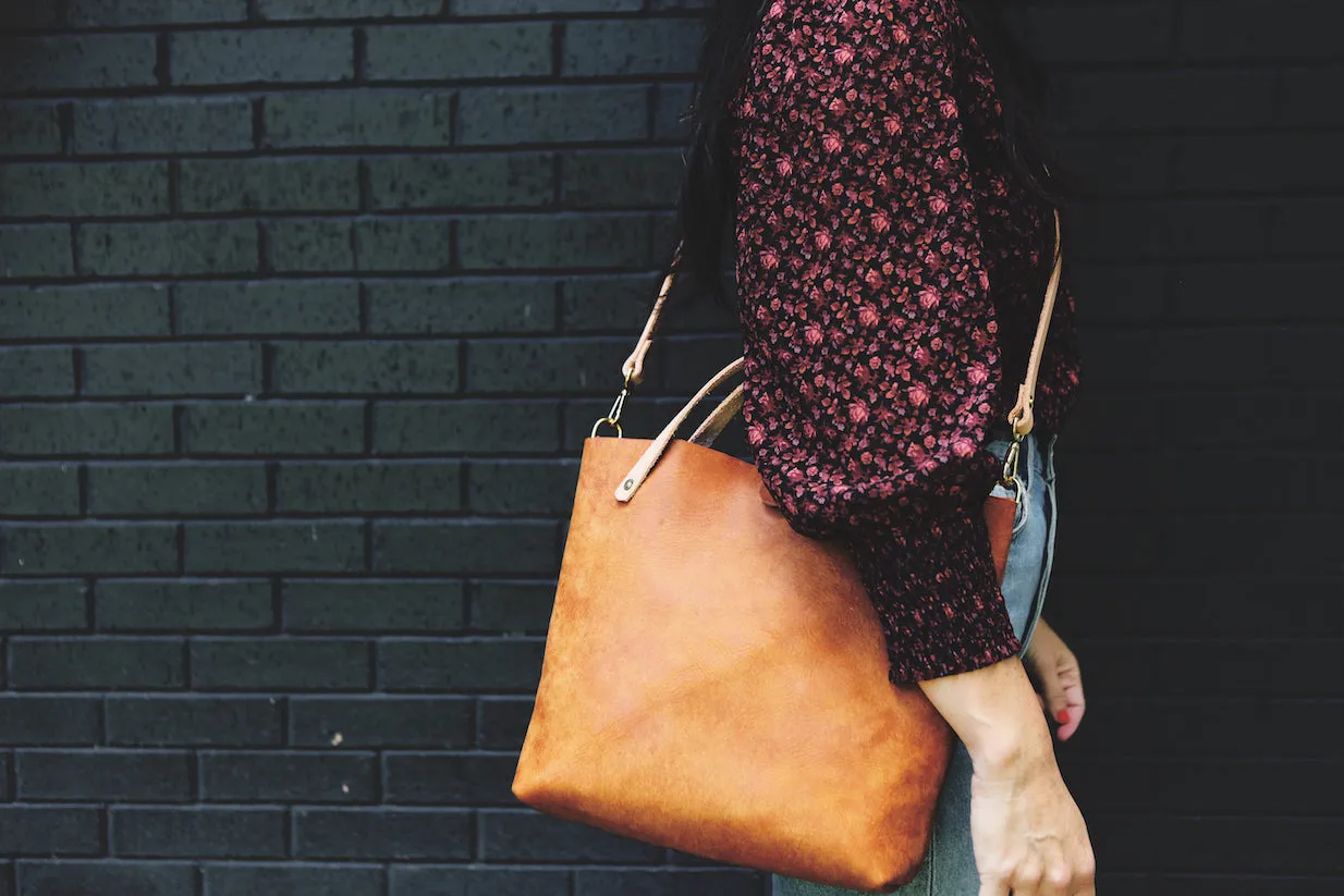 the satchel, cognac