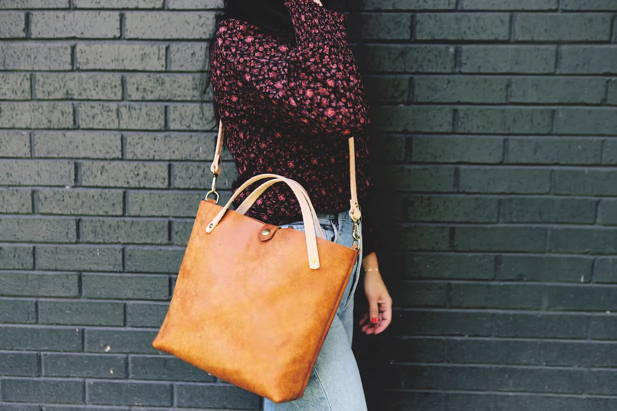 the satchel, cognac