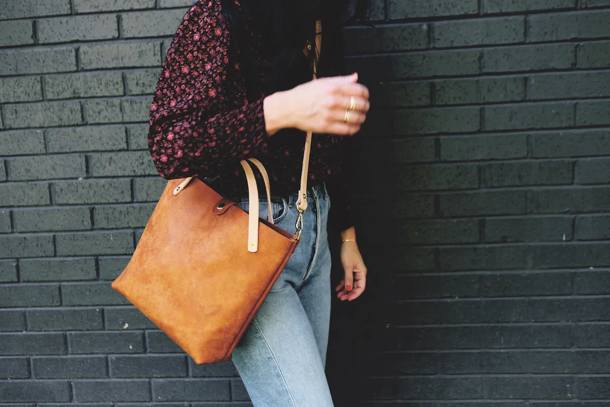 the satchel, cognac