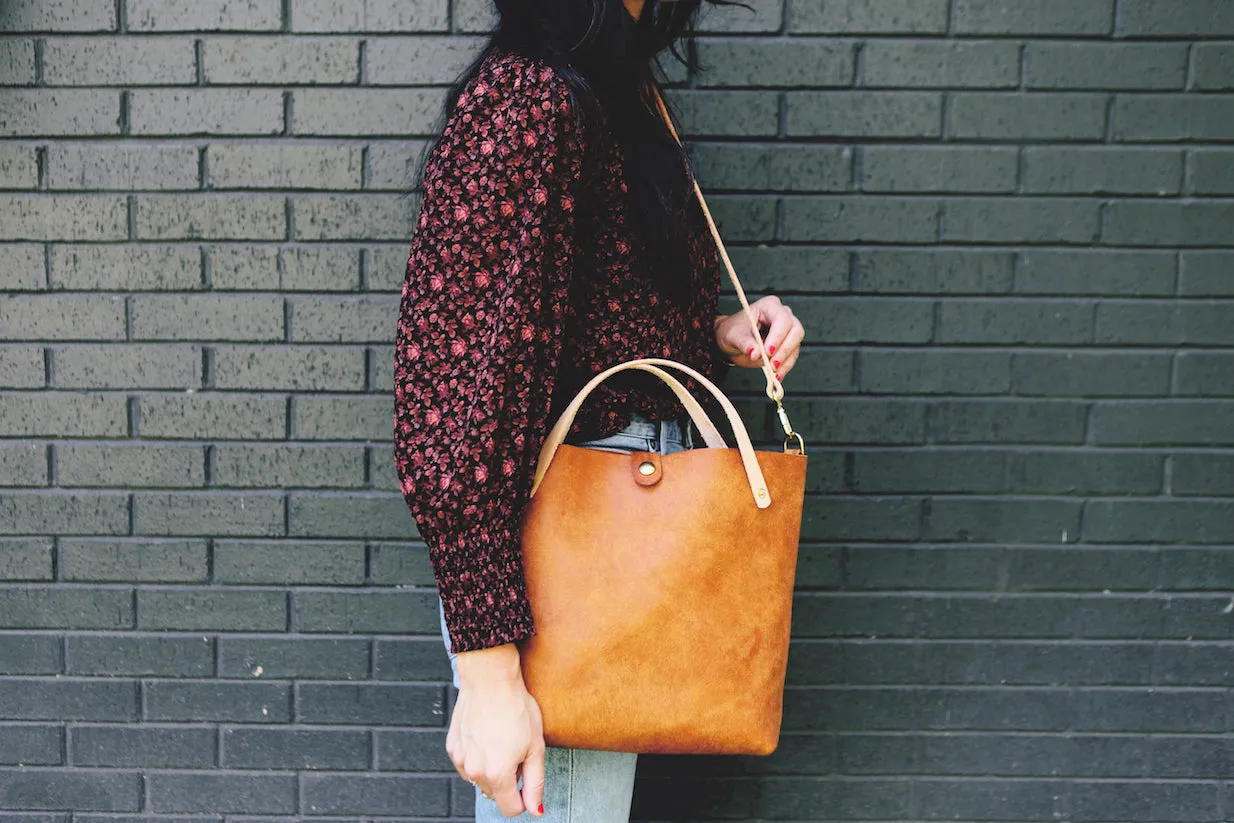 the satchel, cognac