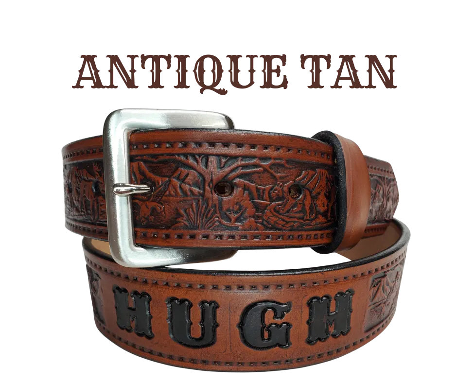 The Wilderness Name Leather Belt