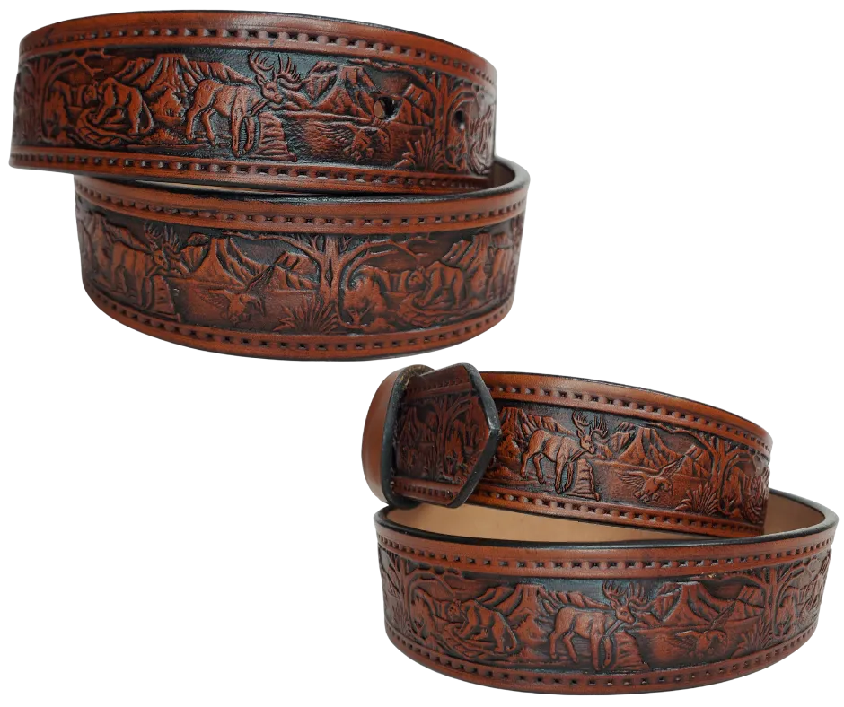 The Wilderness Name Leather Belt