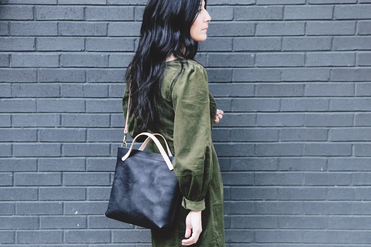 the zippered satchel