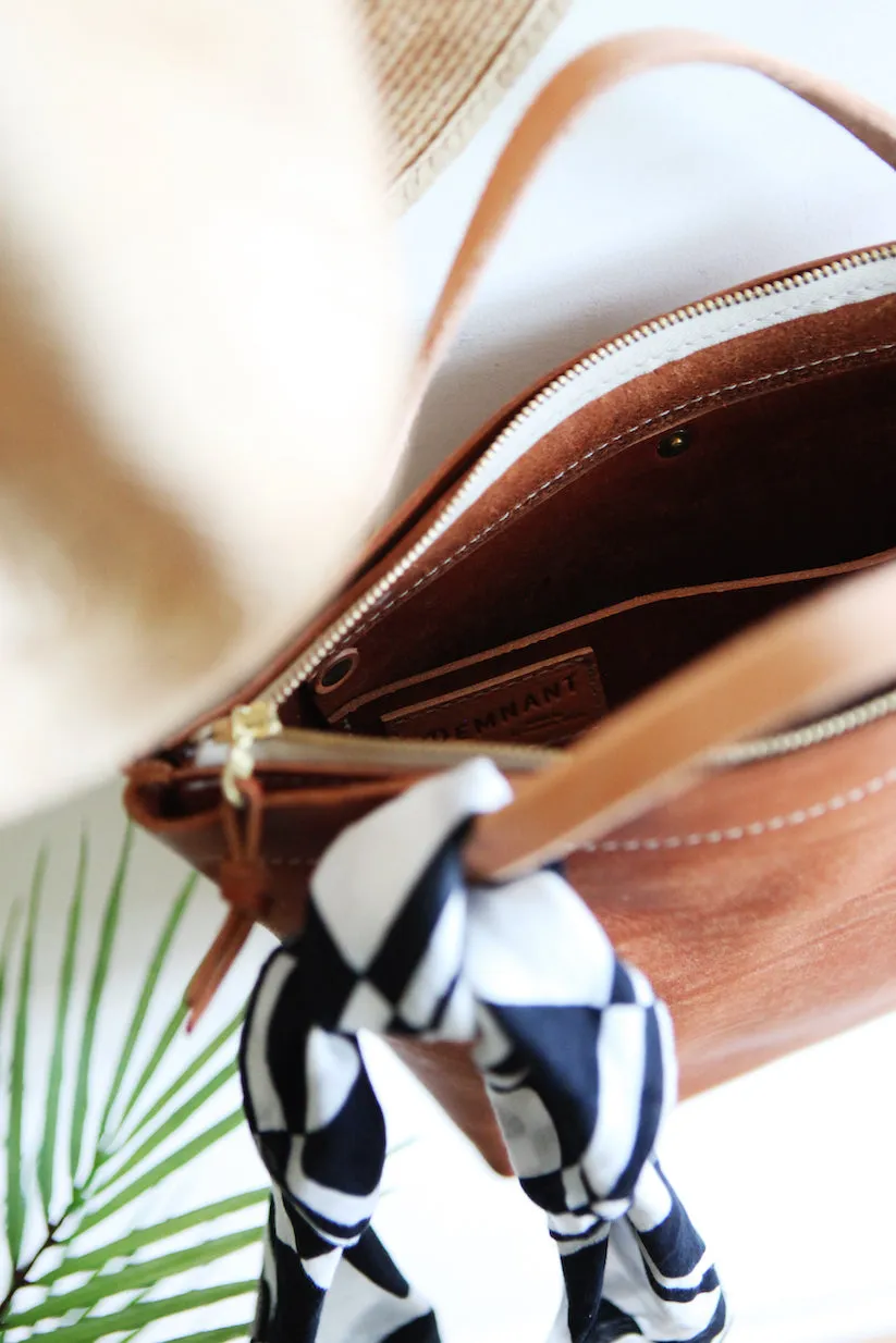 the zippered satchel